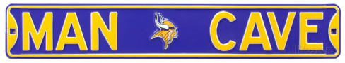 Minnesota Vikings Purple 6" x 36" Man Cave Steel Street Sign