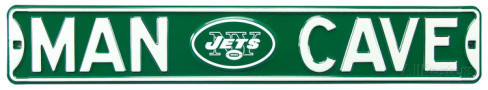 New York Jets 6" x 36" Man Cave Steel Street Sign
