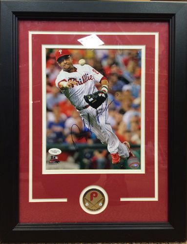 Placido Polanco Autographed Framed Picture