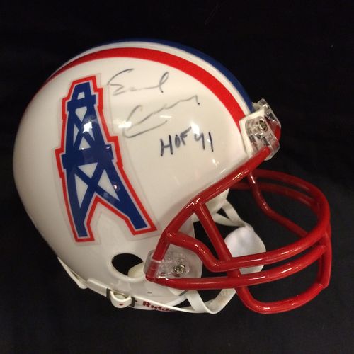 Earl Campbell Houston Oilers Autographed Mini Helmet