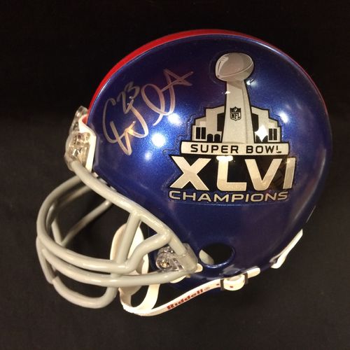 Corey Webster Autographed New York Giants Super Bowl XLVI Mini Helmet