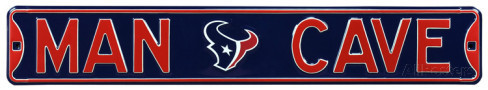 Houston Texans 6" x 36" Man Cave Steel Street Sign