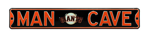 San Francisco Giants 6" x 36" Man Cave Steel Street Sign