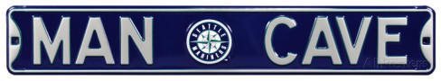 Seattle Mariners 6" x 36" Man Cave Steel Street Sign