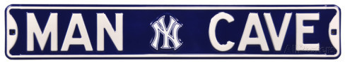 New York Yankees 6" x 36" Man Cave Steel Street Sign