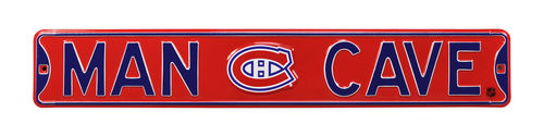 Montreal Canadiens 6" x 36" Man Cave Steel Street Sign