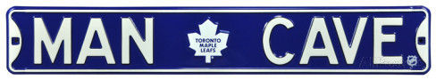Toronto Maple Leafs 6" x 36" Man Cave Steel Street Sign