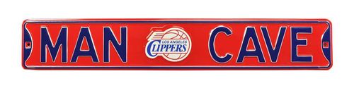 Los Angeles Clippers 6" x 36" Man Cave Steel Street Sign