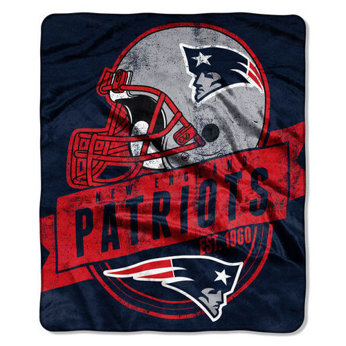 New England Patriots 50" x 60" Grand Stand Plush Blanket