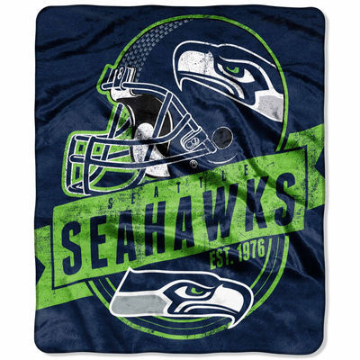 Seattle Seahawks 50" x 60" Grand Stand Plush Blanket