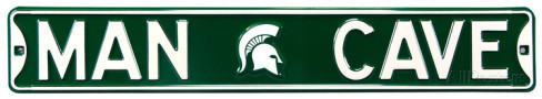 Michigan State Spartans 6" x 36" Man Cave Steel Street Sign