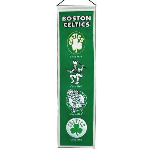 Boston Celtics Wool 8" x 32" Heritage Banner