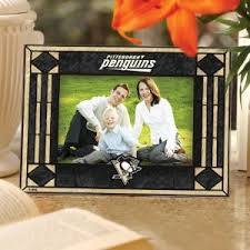 Pittsburgh Penguins Art Glass Picture Frame
