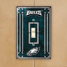 Philadelphia Eagles Art Glass Switch Plate