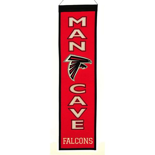 Atlanta Falcons Wool 8" x 32" Man Cave Banner