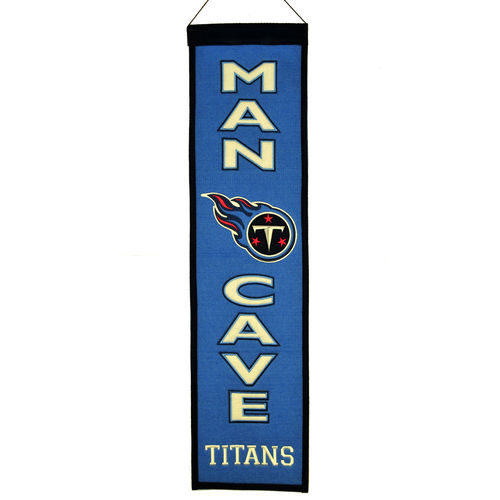 Tennessee Titans Wool 8" x 32" Man Cave Banner