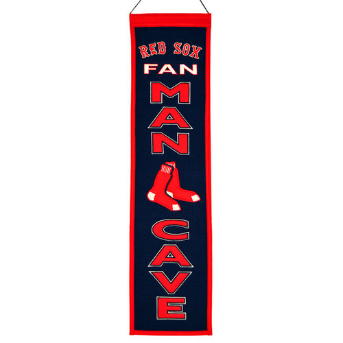 Boston Red Sox Wool 8" x 32" Man Cave Banner
