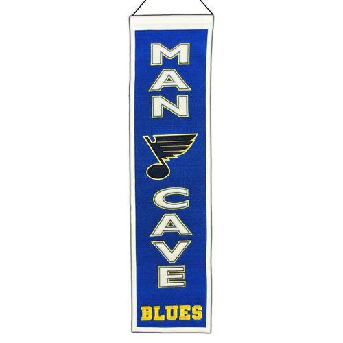 St. Louis Blues Wool 8" x 32" Man Cave Banner