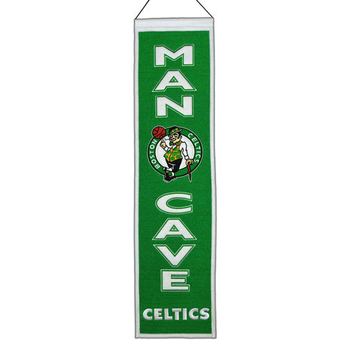 Boston Celtics Wool 8" x 32" Man Cave Banner