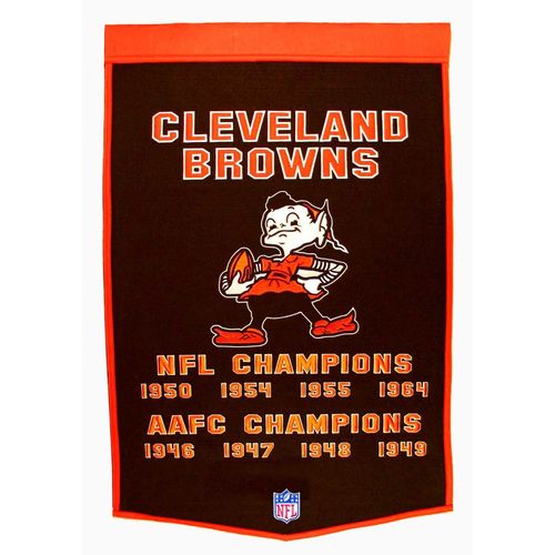 Cleveland Browns Wool 24" x 36" Dynasty Banner