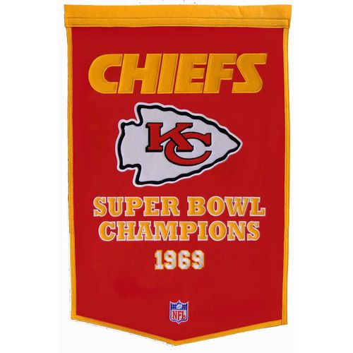 Kansas City Chiefs Wool 24" x 36" Dynasty Banner