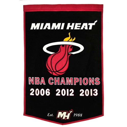 Miami Heat Wool 24" x 36" Dynasty Banner