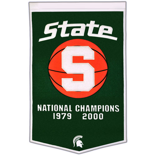 Michigan State Spartans Wool 24" x 36" Dynasty Banner