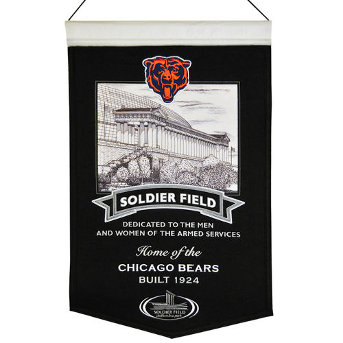 Chicago Bears Soldier Field Wool 15" x 20" Commemorative Banner