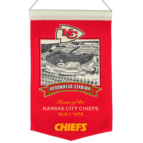 Kansas City Chiefs Arrowhead Stadium Wool 15" x 20" Commemorative Banner