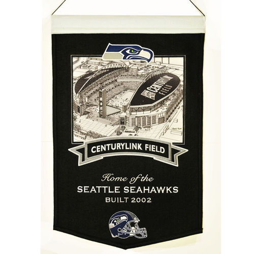 Seattle Seahawks CenturyLink Field Wool 15" x 20" Commemorative Banner