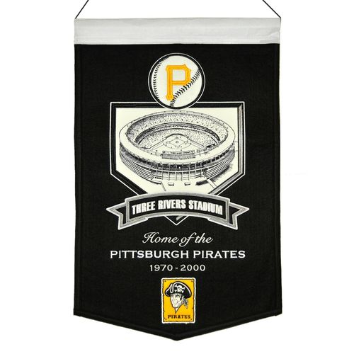 Pittsburgh Pirates Three Rivers Stadium Wool 15" x 20" Commemorative Banner