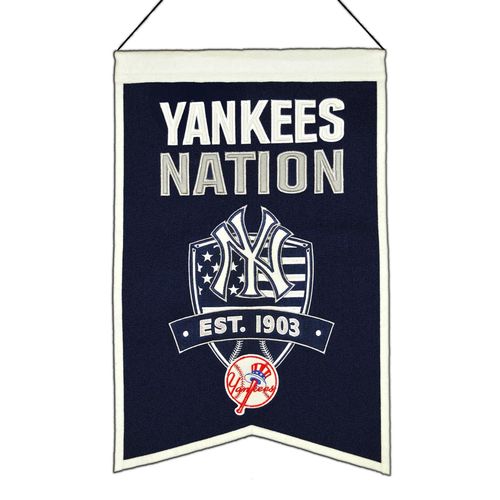 New York Yankees Wool 14" x 22" Nations Banner