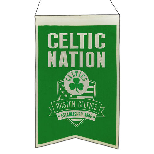 Boston Celtics Wool 14" x 22" Nations Banner