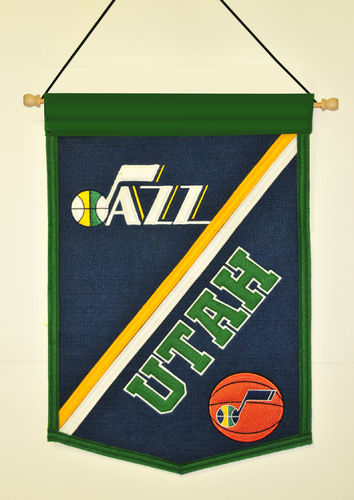 Utah Jazz Wool 18" x 12" Traditions Banner