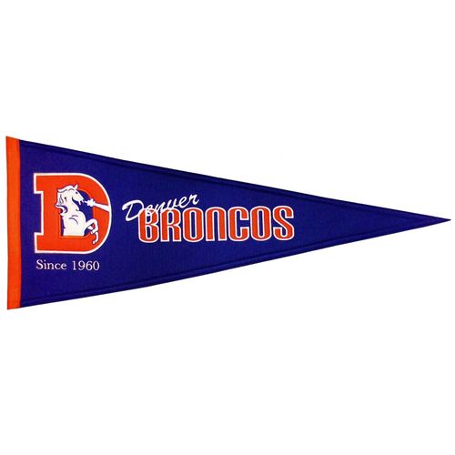 Denver Broncos Wool 32" x 13" Traditions Pennant