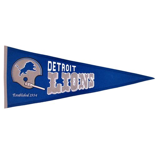 Detroit Lions Wool 32" x 13" Traditions Pennant