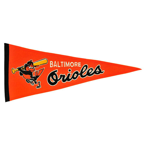 Baltimore Orioles Wool 13" x 32" Cooperstown Throwback Pennant