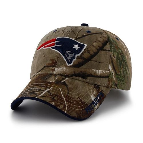New England Patriots Camo Adjustable 47 Brand Hat