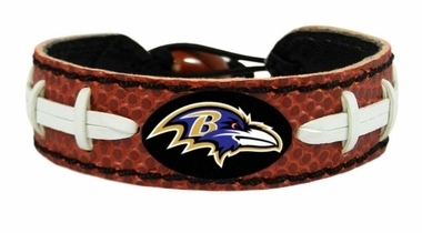 Baltimore Ravens Game Day Leather Bracelet