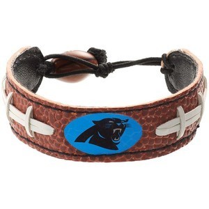 Carolina Panthers Game Day Leather  Bracelet