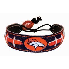 Denver Broncos Game Day Leather Bracelet