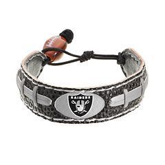 Oakland Raiders Game Day Leather Bracelet