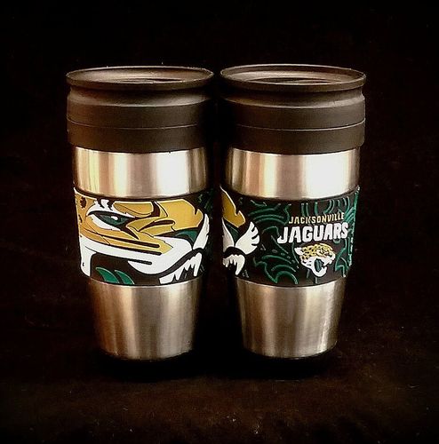 Jacksonville Jaguars PVC Stainless Steel Travel Mug