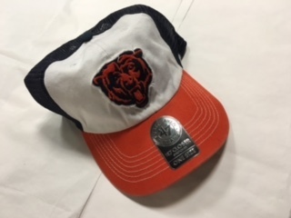 Chicago Bears White Stretch Fit 47 Brand Hat