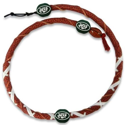New York Jets Classic NFL Spiral Football Necklace