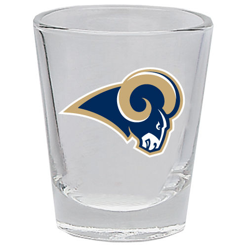 LOS ANGELES RAMS 2OZ. BOTTOMS UP COLLECTOR GLASS