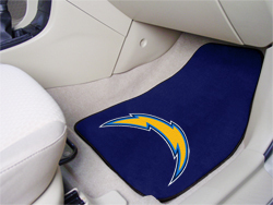 San Diego Chargers NFL Car Mats 2 Piece Front