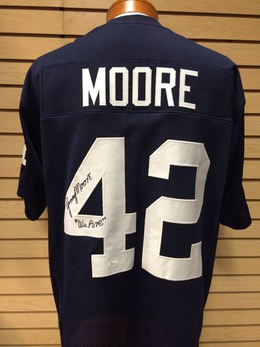 Lenny Moore Autographed Penn State Jersey #42