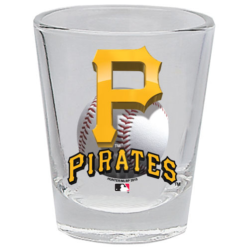 Pittsburgh Pirates 2 oz Collector 3D Shot Glass Clear