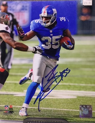 New York Giants Andre Brown Autograph 8x10 Photo